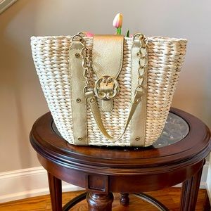 Emma Fox Small Straw Tote